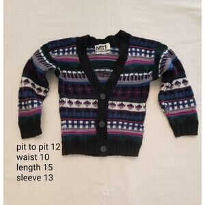 MTO International Girls Size 4 Cardigan Vintage Granny